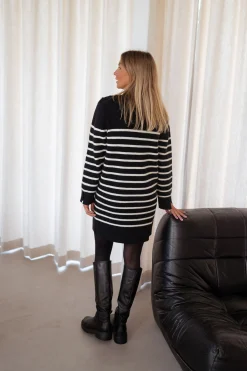 Robes-EASY-CLOTHES Robe pull Manon - à lignesEasy Clothes À lignes       