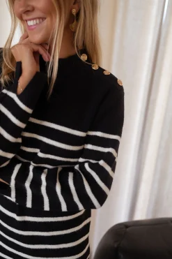 Robes-EASY-CLOTHES Robe pull Manon - à lignesEasy Clothes À lignes       