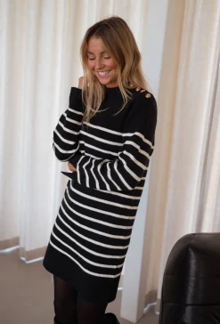 Robes-EASY-CLOTHES Robe pull Manon - à lignesEasy Clothes À lignes       