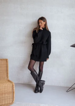Robes-EASY-CLOTHES Robe pull Rachel - noirEasy Clothes Noir       