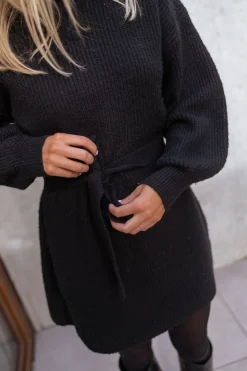Robes-EASY-CLOTHES Robe pull Rachel - noirEasy Clothes Noir       