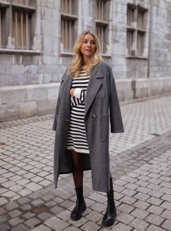 Robes-EASY-CLOTHES Robe pull Ross - à lignesEasy Clothes À lignes       