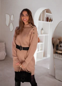 Robes-EASY-CLOTHES Robe pull Stella - camelEasy Clothes Camel       