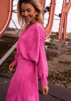 Robes-EASY-CLOTHES Robe Sega rose | Robe rose de cocktail | Prêt-à-porter en ligne | Easy Clothes Rose       