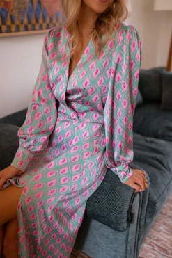 Robes-EASY-CLOTHES Robe Siam longue - à motifsEasy Clothes À motifs       