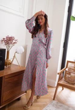 Robes-EASY-CLOTHES Robe Siam longue - à motifsEasy Clothes À motifs       