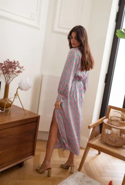 Robes-EASY-CLOTHES Robe Siam longue - à motifsEasy Clothes À motifs       