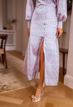 Robes-EASY-CLOTHES Robe Siam longue - à motifsEasy Clothes À motifs       