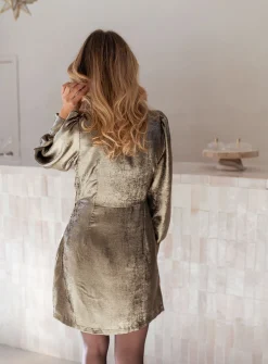 Robes-EASY-CLOTHES Robe Silia - doréeEasy Clothes Dorée       
