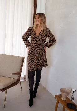 Robes-EASY-CLOTHES Robe Vérone CREATION - léopardEasy Clothes Léopard       