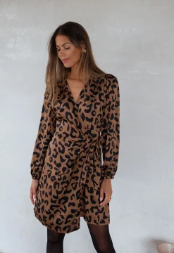 Robes-EASY-CLOTHES Robe Vérone CREATION - léopardEasy Clothes Léopard       