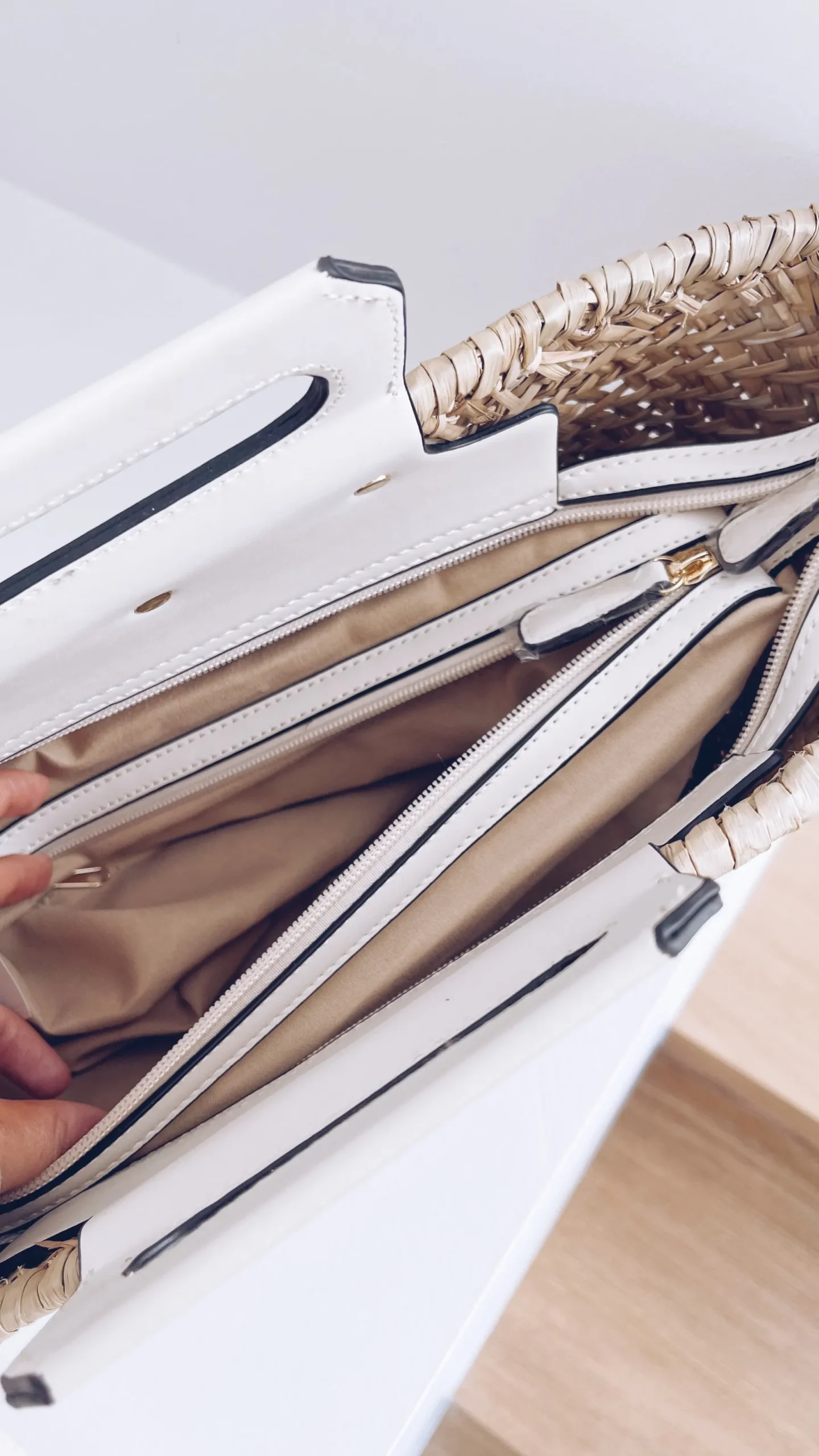 Sacs & Pochettes-EASY-CLOTHES Sac Brad - en osier écruEasy Clothes En osier écru