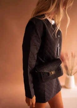 Sacs & Pochettes-EASY-CLOTHES Sac Jaap - Noir - En Cuir - Sangle AjustableEasy Clothes Noir