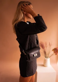 Sacs & Pochettes-EASY-CLOTHES Sac Jaap - Noir - En Cuir - Sangle AjustableEasy Clothes Noir       