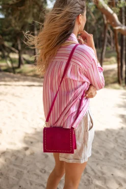 Sacs & Pochettes-EASY-CLOTHES Sac Lazo - framboiseEasy Clothes Framboise