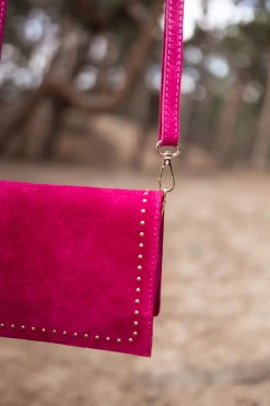 Sacs & Pochettes-EASY-CLOTHES Sac Lazo - framboiseEasy Clothes Framboise       
