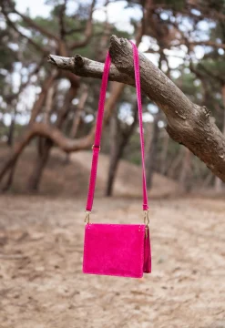 Sacs & Pochettes-EASY-CLOTHES Sac Lazo - framboiseEasy Clothes Framboise       