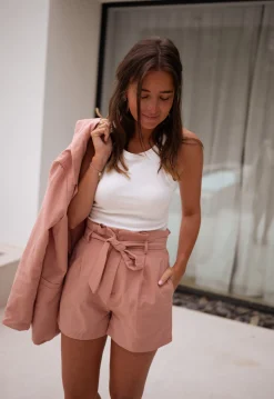 Jupes & Shorts-EASY-CLOTHES Short Arly - roseEasy Clothes Rose