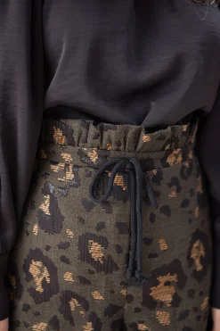 Jupes & Shorts-EASY-CLOTHES Short Ayrton CREATION - léopard kakiEasy Clothes Léopard kaki