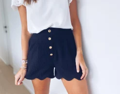 Jupes & Shorts-EASY-CLOTHES Short Christie - noirEasy Clothes Noir       