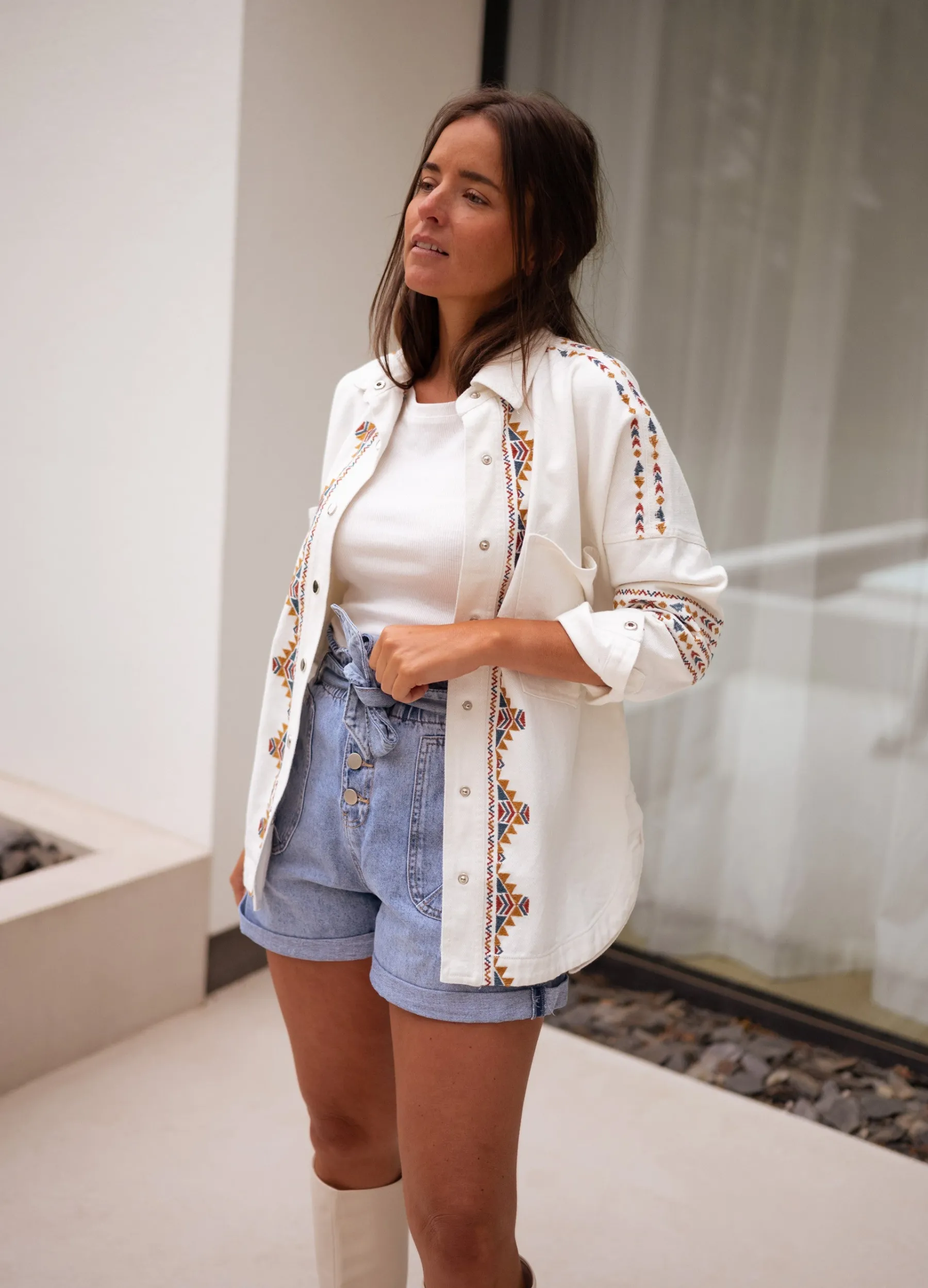 Jupes & Shorts-EASY-CLOTHES Short Dani - en jeansEasy Clothes En jeans