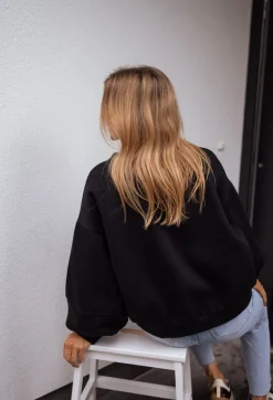 Pulls & Gilets-EASY-CLOTHES Sweat - Camélia - noirEasy Clothes Noir       