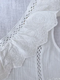 Tops & T-shirts-EASY-CLOTHES Top Beatrice - blancEasy Clothes Blanc