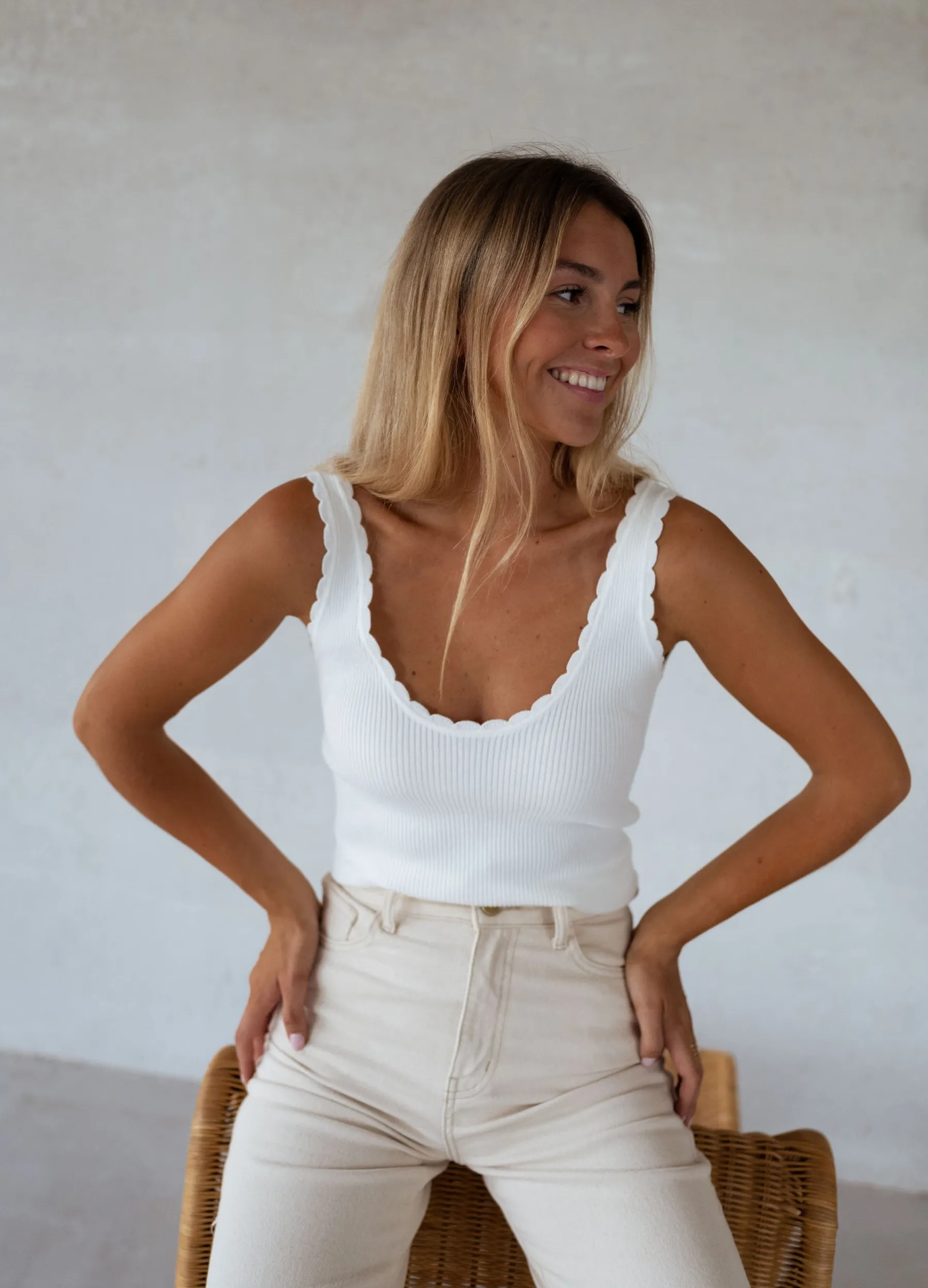 Tops & T-shirts-EASY-CLOTHES Top Bella - blancEasy Clothes Blanc
