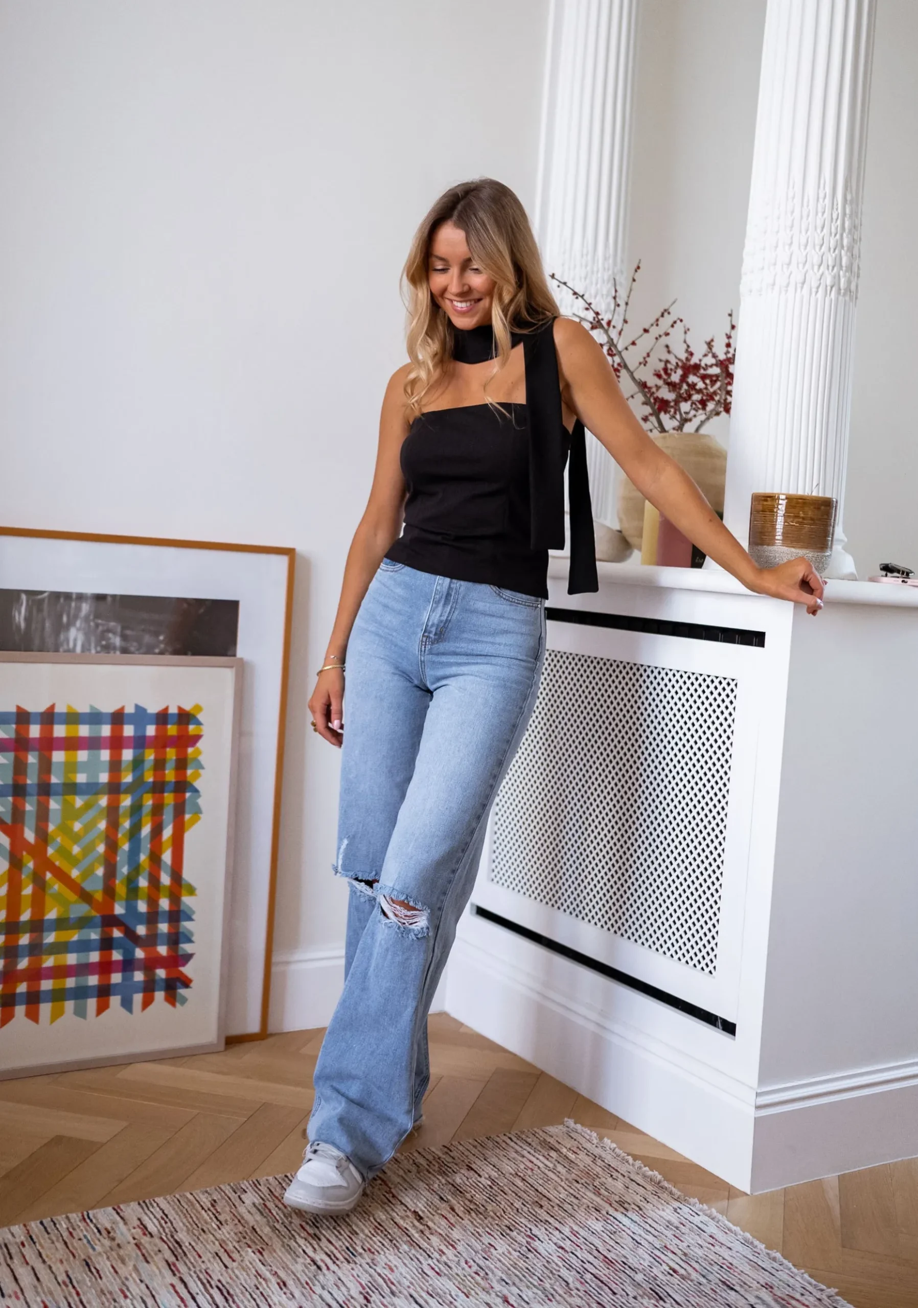 Tops & T-shirts-EASY-CLOTHES Top Boni CREATION - noirEasy Clothes Noir
