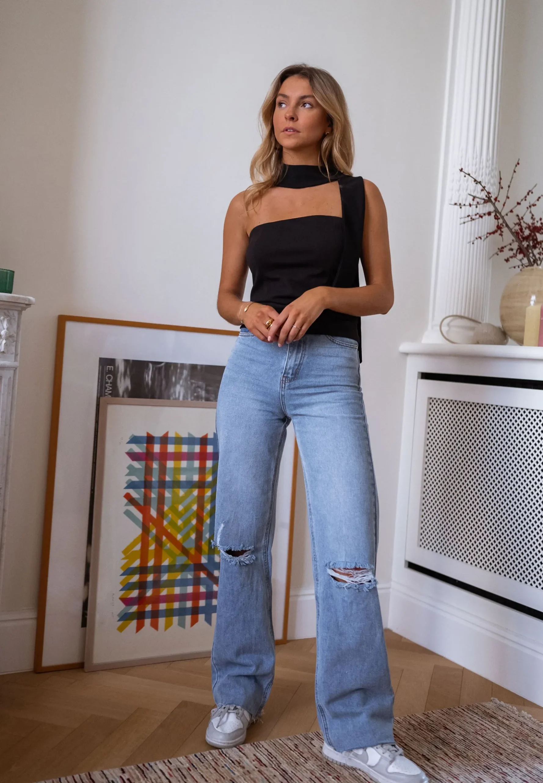 Tops & T-shirts-EASY-CLOTHES Top Boni CREATION - noirEasy Clothes Noir