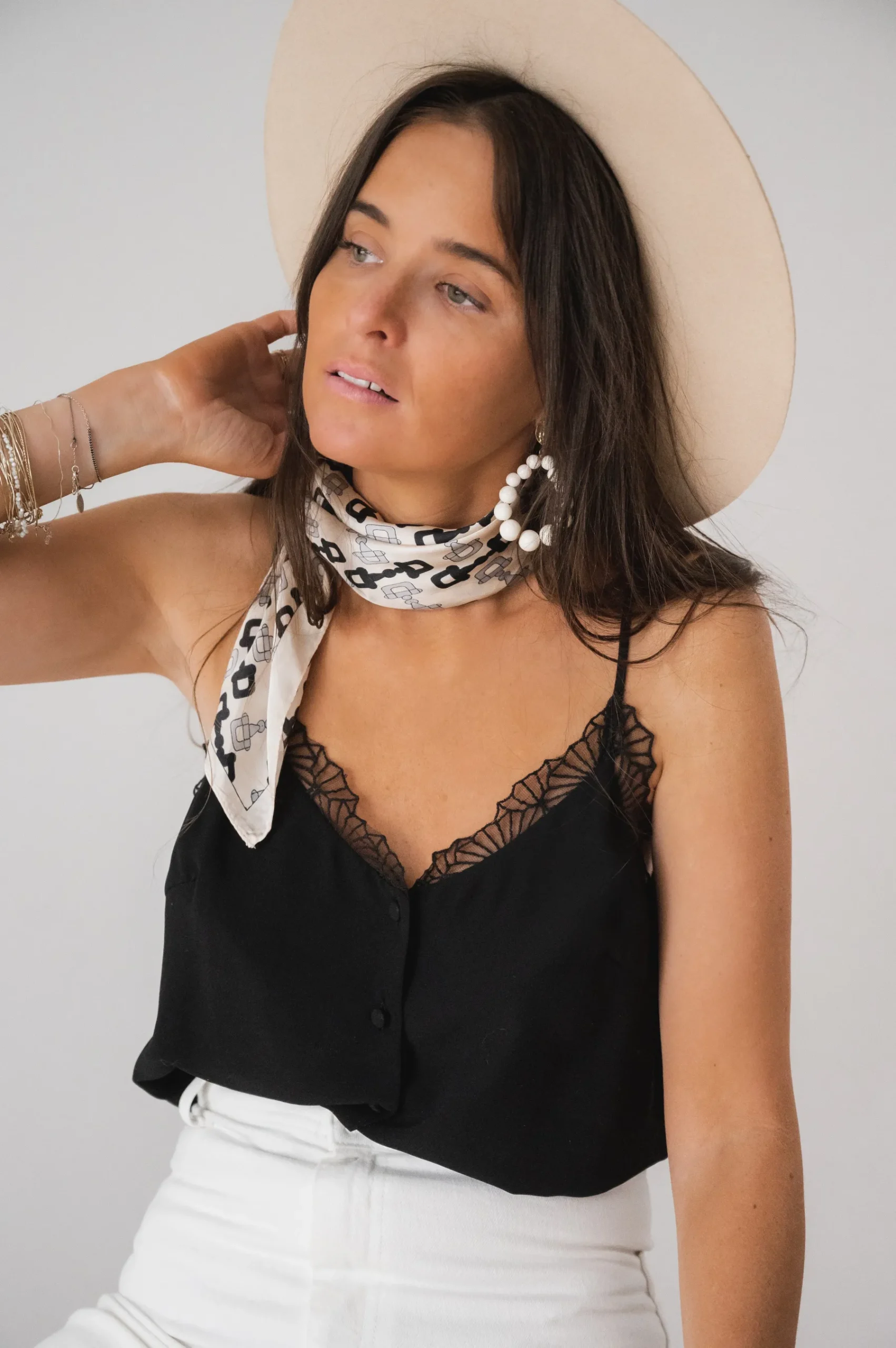Tops & T-shirts-EASY-CLOTHES Top Corrina - noirEasy Clothes Noir