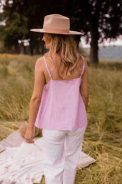 Tops & T-shirts-EASY-CLOTHES Top Esmy - lilasEasy Clothes Lilas