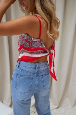 Tops & T-shirts-EASY-CLOTHES Top Juline - effet bandanaEasy Clothes Effet bandana