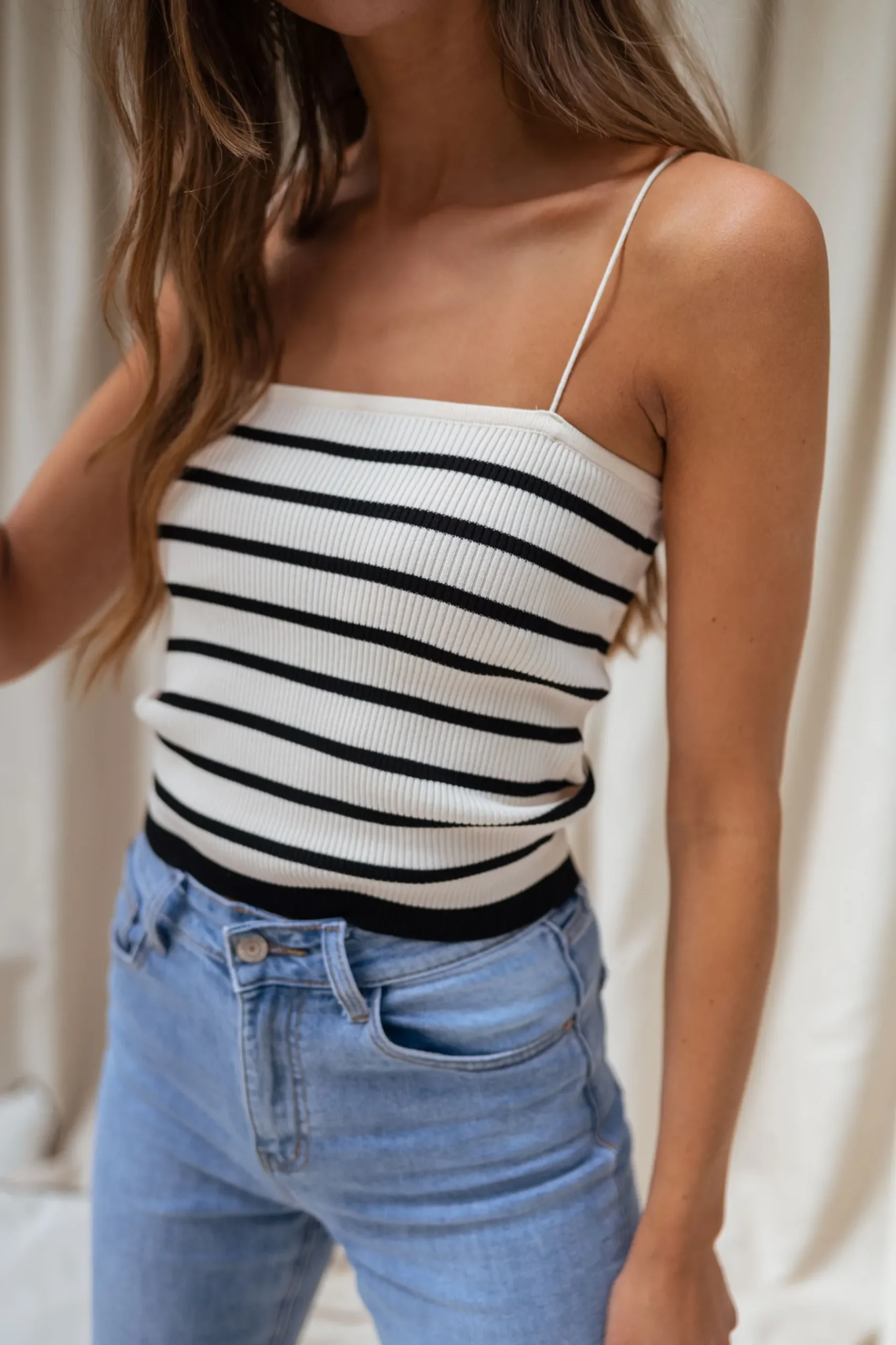 Tops & T-shirts-EASY-CLOTHES Top Livio - à lignesEasy Clothes À lignes
