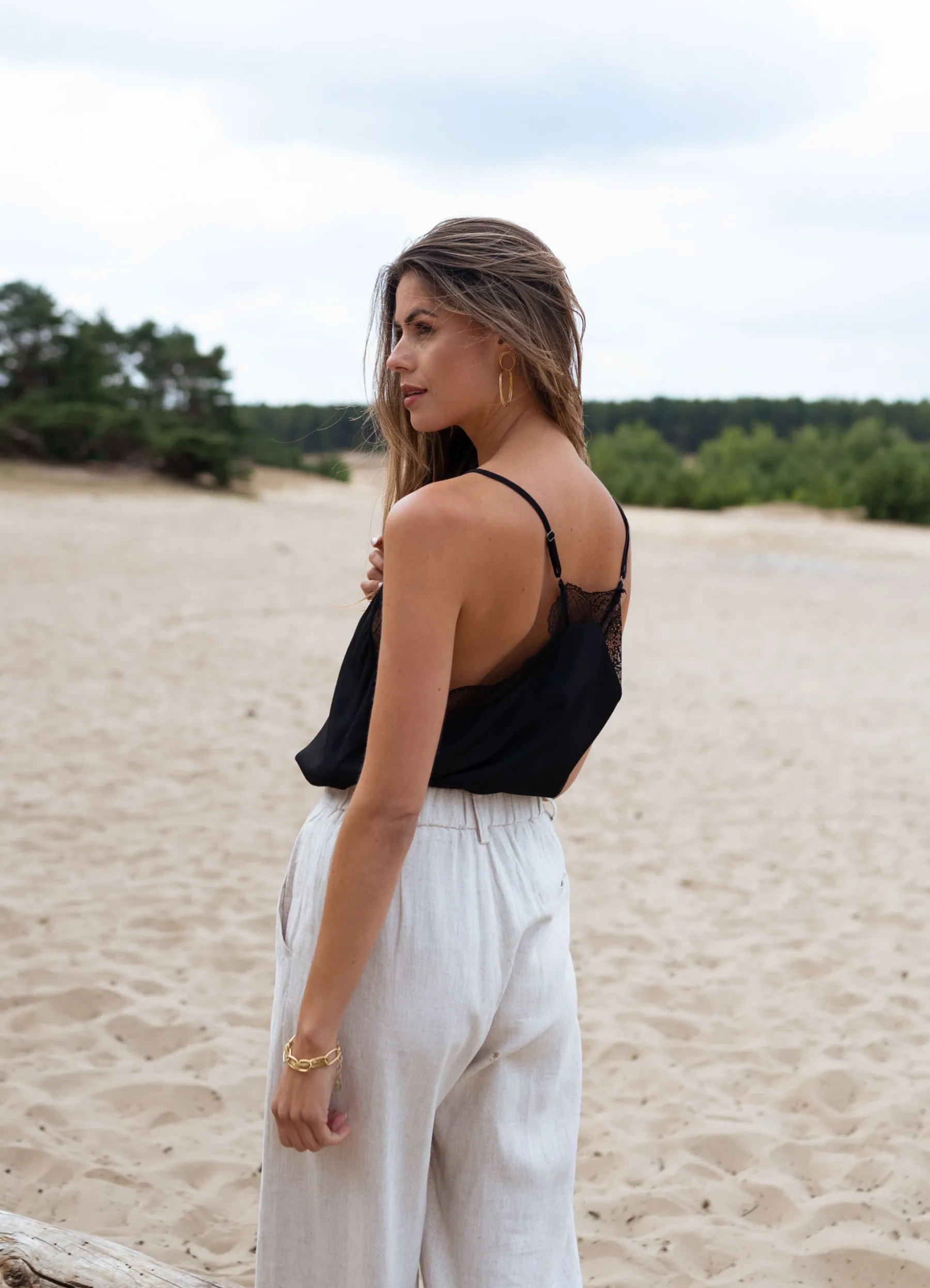 Tops & T-shirts-EASY-CLOTHES Top Ryles - noirEasy Clothes Noir