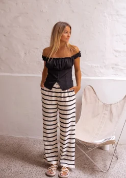 Tops & T-shirts-EASY-CLOTHES Top Seera Noir - Made in France - Création Easy Clothes Noir       