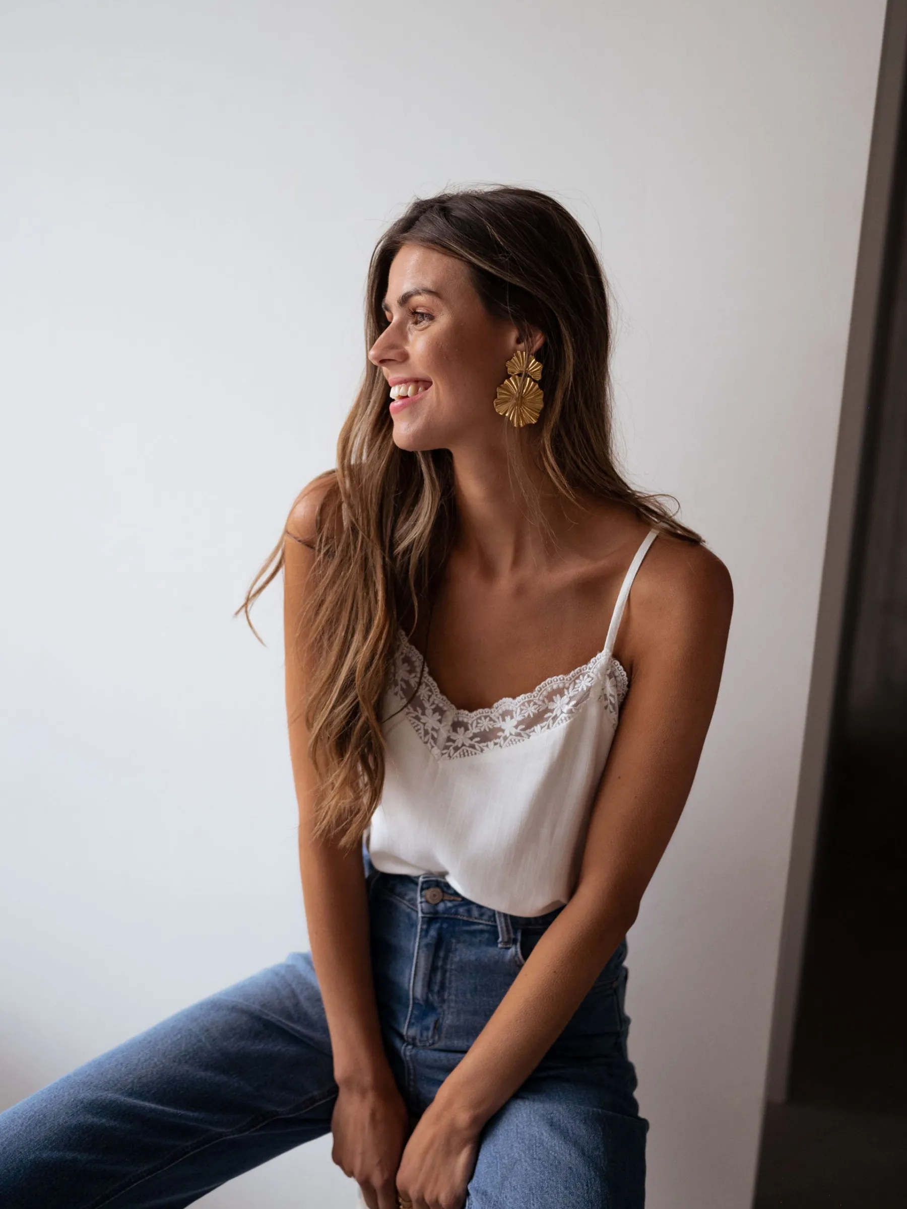 Tops & T-shirts-EASY-CLOTHES Top Selena - blancEasy Clothes Blanc