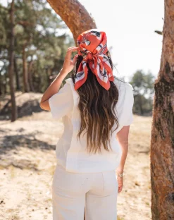 Tops & T-shirts-EASY-CLOTHES T-shirt Belen - blancEasy Clothes Blanc       