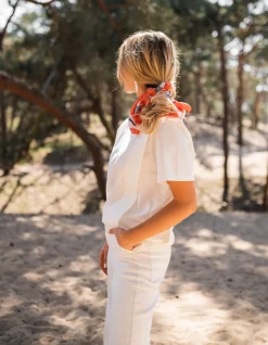 Tops & T-shirts-EASY-CLOTHES T-shirt Belen - blancEasy Clothes Blanc       