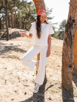 Tops & T-shirts-EASY-CLOTHES T-shirt Belen - blancEasy Clothes Blanc       