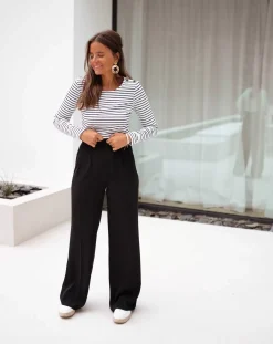 Tops & T-shirts-EASY-CLOTHES T-shirt Ceren - à lignesEasy Clothes À lignes