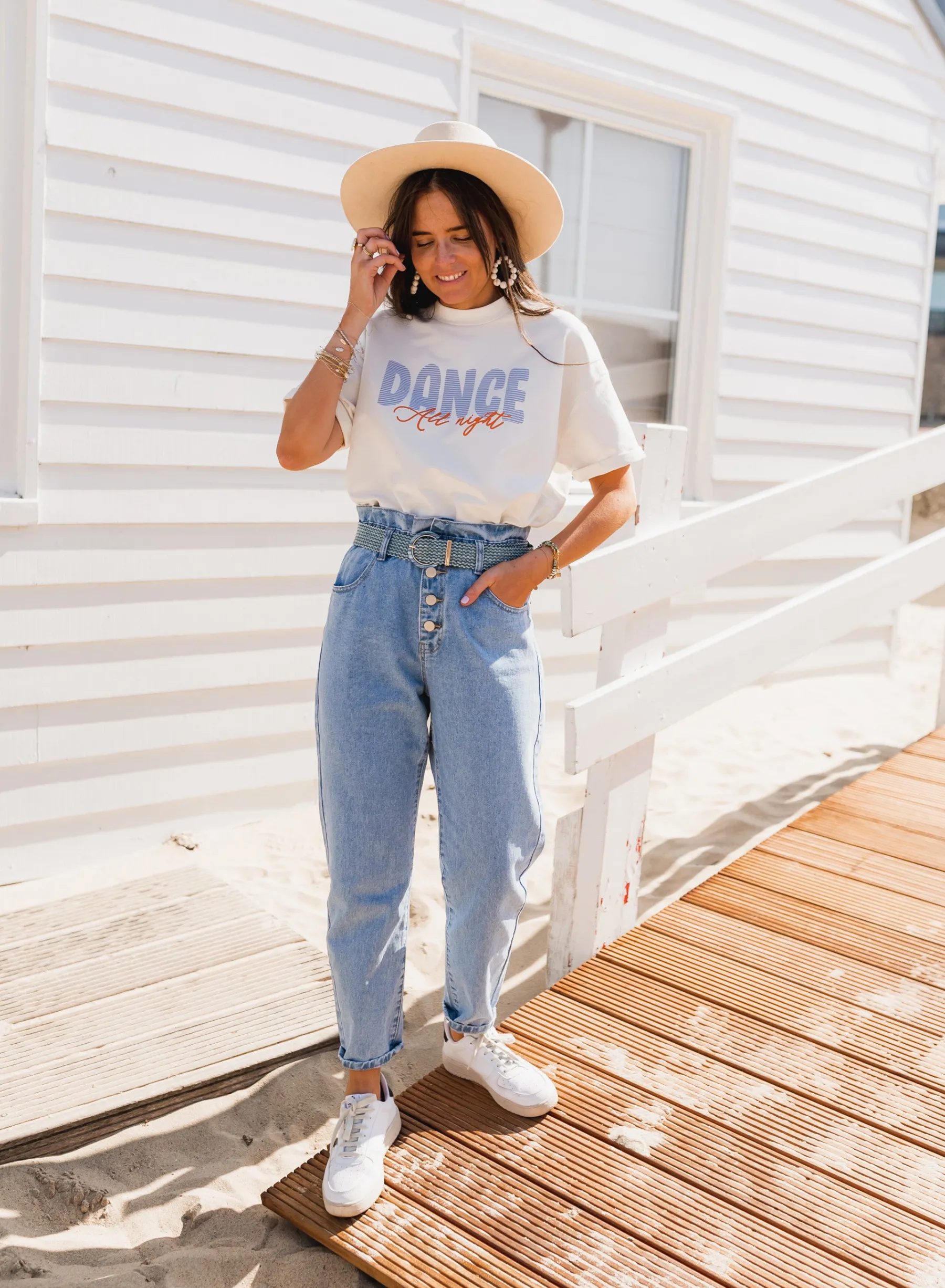 Tops & T-shirts-EASY-CLOTHES T-shirt DANCE CREATIONEasy Clothes