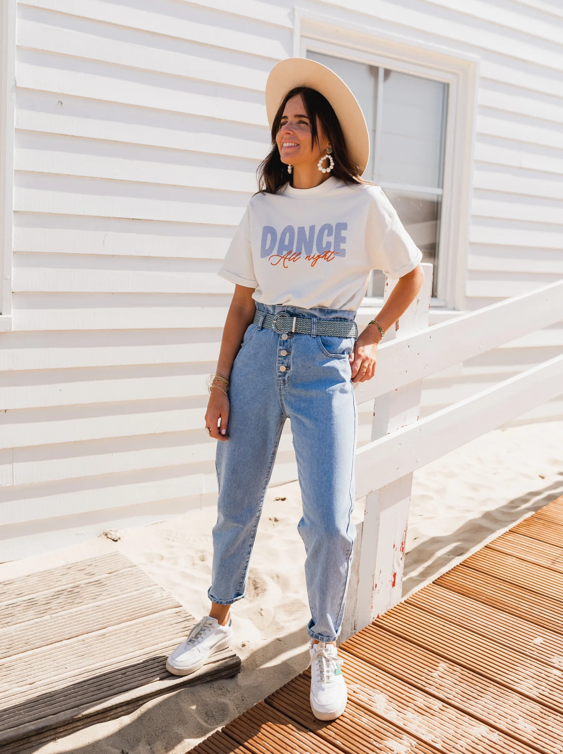 Tops & T-shirts-EASY-CLOTHES T-shirt DANCE CREATIONEasy Clothes