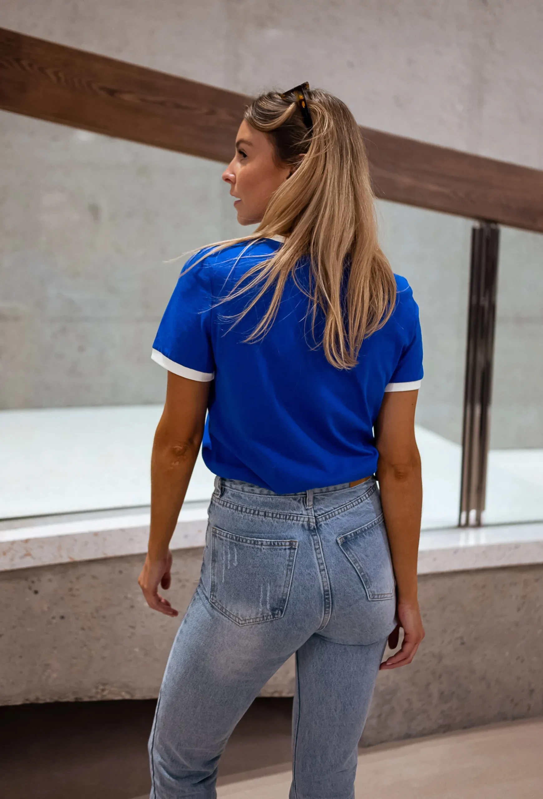 Tops & T-shirts-EASY-CLOTHES T-shirt Honoré - BleuEasy Clothes Bleu