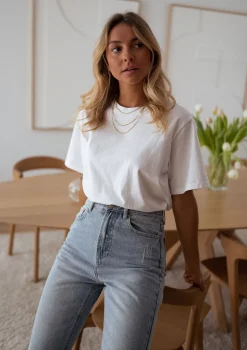 Tops & T-shirts-EASY-CLOTHES T-shirt Jane - blancEasy Clothes Blanc
