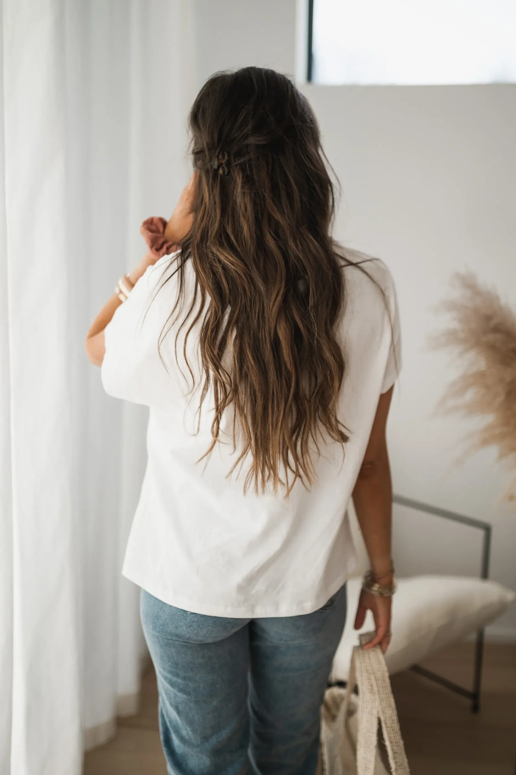 Tops & T-shirts-EASY-CLOTHES T-shirt Léone - blancEasy Clothes Blanc