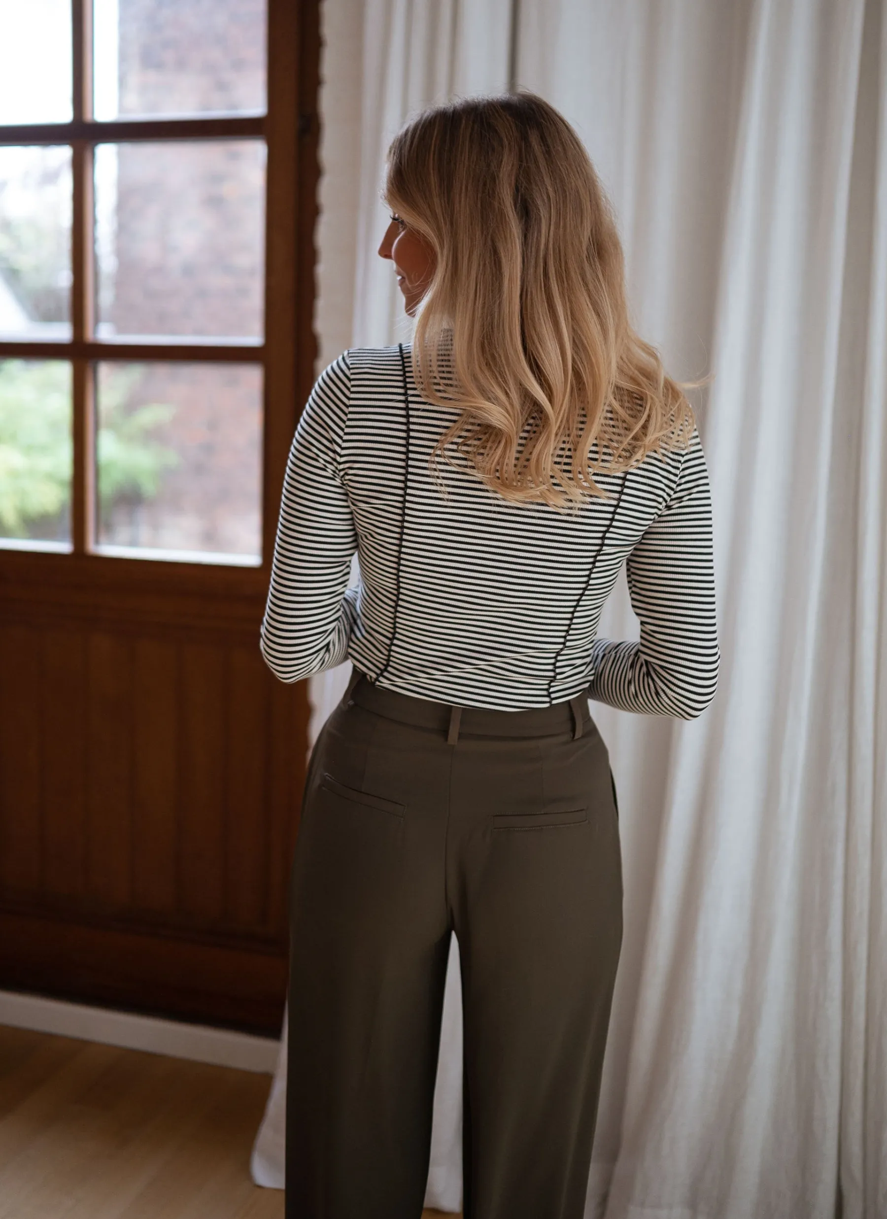 Tops & T-shirts-EASY-CLOTHES T-shirt Maurane - à lignesEasy Clothes À lignes