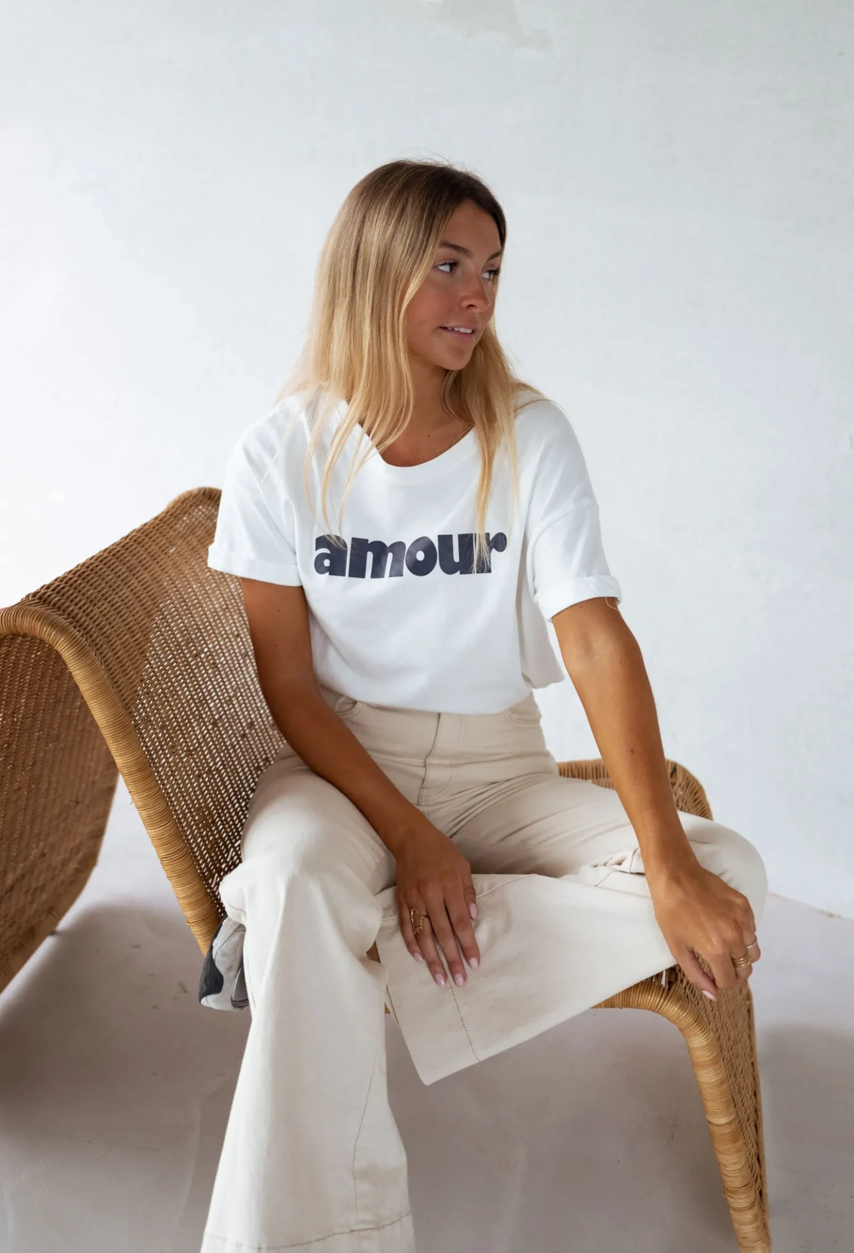 Tops & T-shirts-EASY-CLOTHES T-shirt Moor - bleuEasy Clothes Bleu