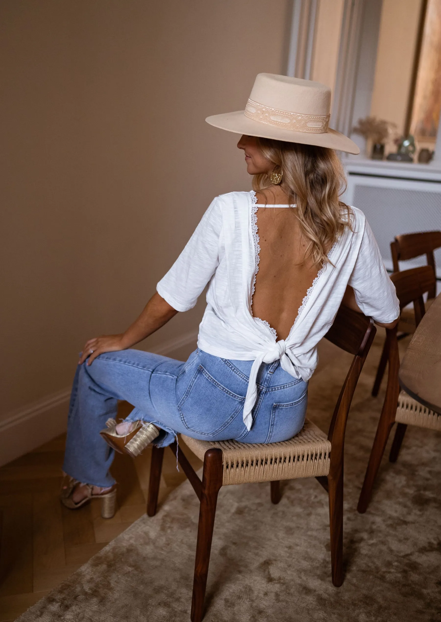 Tops & T-shirts-EASY-CLOTHES T-shirt Nola - blancEasy Clothes Blanc