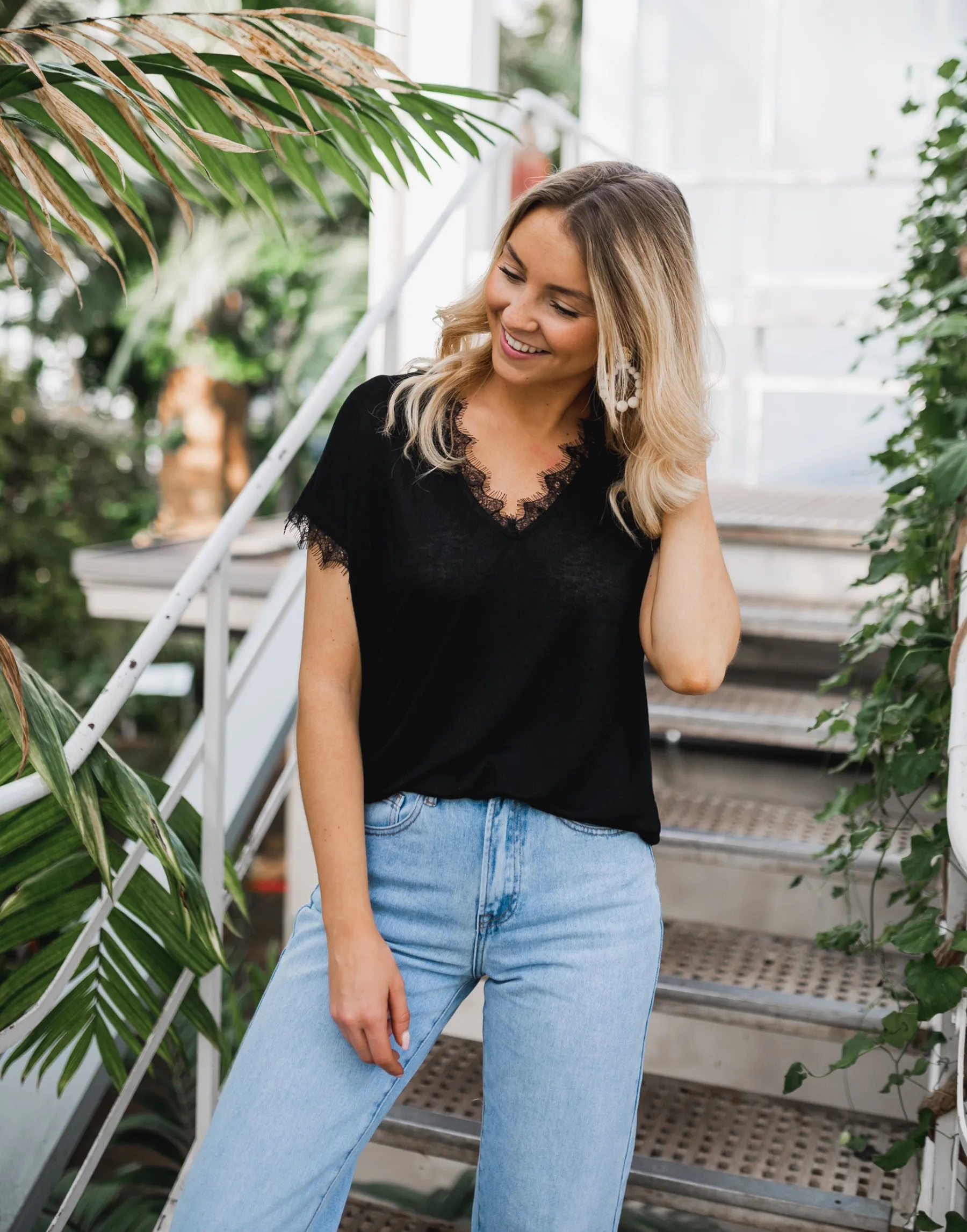 Tops & T-shirts-EASY-CLOTHES T-shirt Soho - noirEasy Clothes Noir